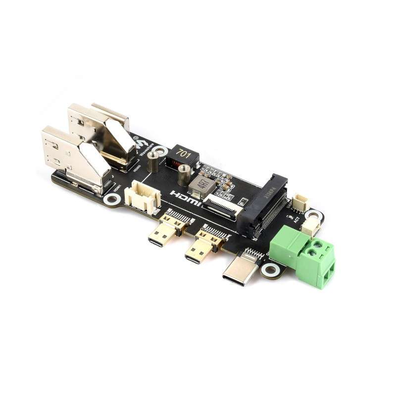 PCIe To M.2 Multifunctional Adapter for Raspberry Pi 5, Two Power Supply Methods, Supports Dual 4K (WS-33024) PCIe To M.2 Multifunctional Adapter for Raspberry Pi 5, Two Power Supply Methods, Supports Dual 4K (WS-33024)