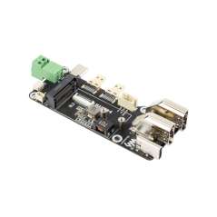 PCIe To M.2 Multifunctional Adapter for Raspberry Pi 5, Two Power Supply Methods, Supports Dual 4K (WS-33024)