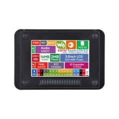 ESP32 3.5inch Rounded Corner Touch LCD Dev.Board, 320×480, Audio Microphone,Speaker, Wi-Fi/BLE (WS-32871)