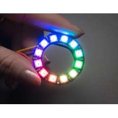 NeoPixel Ring 12 x WS2812 5050 RGB LED with Integrated Drivers (Adafruit 1643)