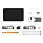 7inch 720 × 1280 Industrial HMI All-in-one Touch Display For Raspberry Pi 4/5,  Dual 4K HDMI Touch,  Aluminum (WS-31604)