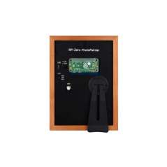 7.3inch E6 Full Color E-Paper With Solid Wood Photo Frame Raspberry Pi Zero, 800×480 (WS-33137)