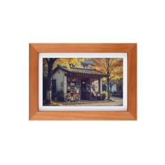 7.3inch E6 Full Color E-Paper With Solid Wood Photo Frame Raspberry Pi Zero, 800×480 (WS-33137)