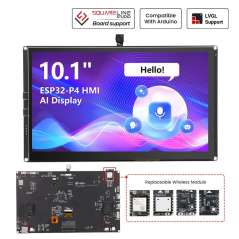 CrowPanel Advanced 10.1inch, ESP32-P4 HMI AI Display 1024x600 IPS Touch Screen,WiFi6 Arduino/LVGL/Micropython (DHE04310D)