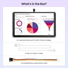 CrowPanel Advanced 9inch, ESP32-P4 HMI AI Display 1024x600 IPS Touch Screen , WiFi 6 Support (DHE04209D)