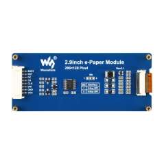 2.9inch E-Paper Display (G), E-ink Display, 296x128, Red/Yellow/Black/White, SPI Interface (WS-33215)