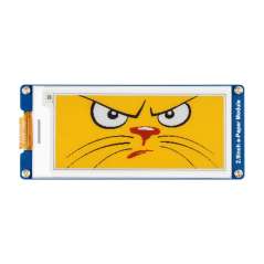 2.9inch E-Paper Display (G), E-ink Display, 296x128, Red/Yellow/Black/White, SPI Interface (WS-33215)