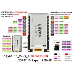 LilyGO TTGO T5 V2.3.1 ESP32, 2.13inch E-paper E-ink (LY-Q299) DEPG0213BN