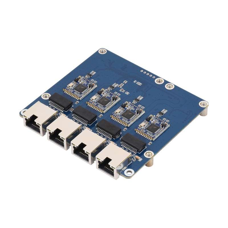 PCIe TO 4-Ch 2.5G ETH Board (B) For Raspberry Pi 5, Supports Raspberry Pi OS, Driver-Free (WS-33364) PCIe TO 4-Ch 2.5G ETH Board (B) For Raspberry Pi 5, Supports Raspberry Pi OS, Driver-Free (WS-33364)
