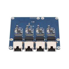 PCIe TO 4-Ch Gigabit  ETH Board (B) For Raspberry Pi 5, Supports Raspberry Pi OS, Driver-Free (WS-33365)