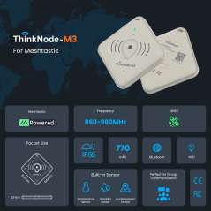 ThinkNode M3 Tracker Card - Meshtastic Tracker With GPS/WiFi/BLE function For Indoor and Outdoor Positioning-868 MHz (ILO13903D)