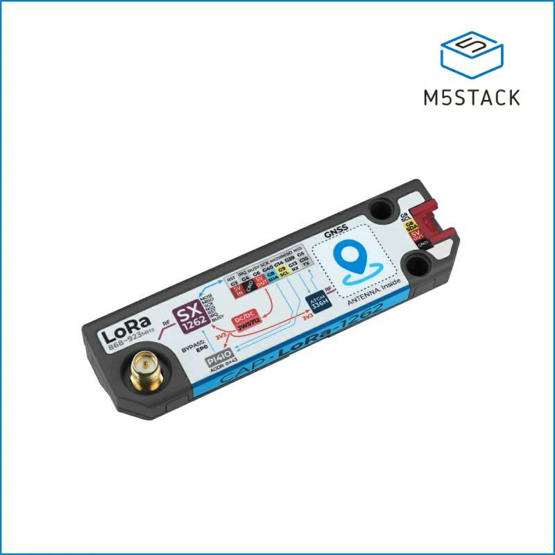 Cap LoRa 1262 for Cardputer Adv SX1262, ATGM336H (M5-U214) 868M~923MHz, GPS, BD2, BD3, GLONASS, GALILEO, QZSS