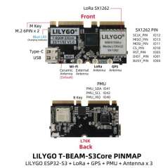 LilyGO T-Beam-S3 Supreme LoRa 868MHz, L76K GNSS ,1.3 inch OLED Display, ESP32-S3 (LY-H616)