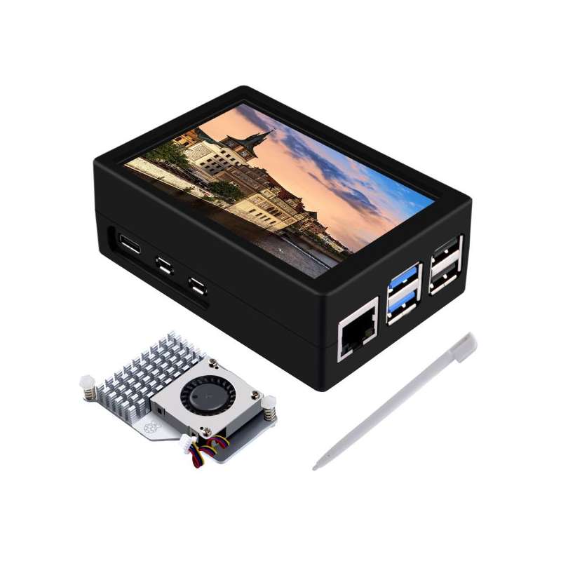 3.5Inch 480x320 Display with ABS case & Active cooler kit for Raspberry Pi 5 (KZ-0060) 3.5Inch 480x320 Display with ABS case & Active cooler kit for Raspberry Pi 5 (KZ-0060)