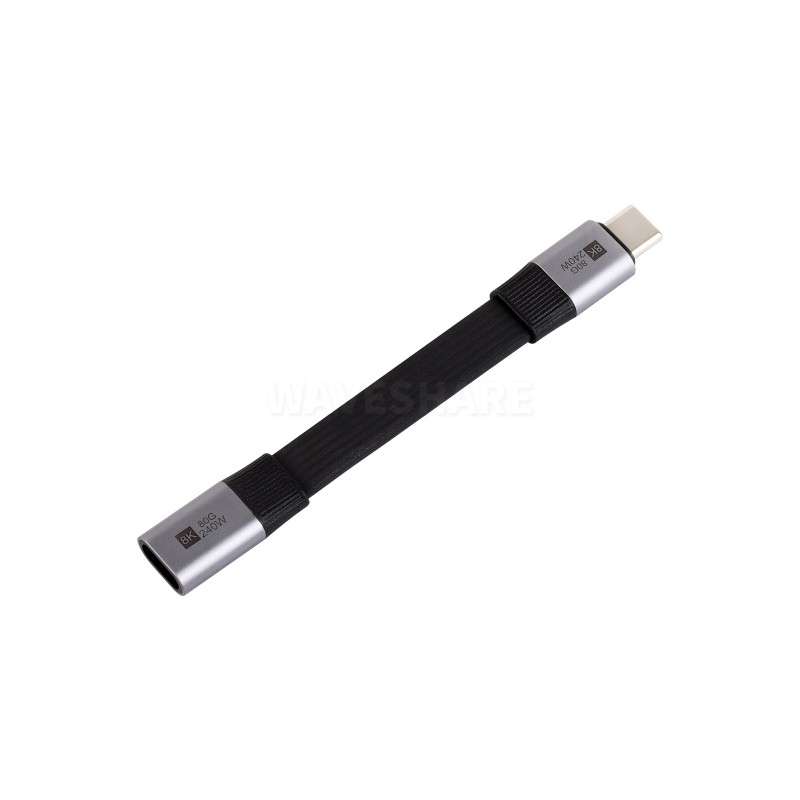 USB4 V2.0 Full-featured Type-C Extension Cable, 80Gbps Data Transfer, Flexible TPE Jacket, 8K At 60Hz HD Video (WS-33862)