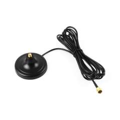 SMA Magnetic Mount Antenna Base, SMA Connector, 3m Coaxial Cable, Compatible Multiple GNSS Positioning Modules (WS-33812)