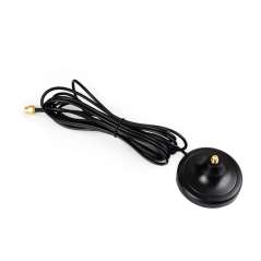 SMA Magnetic Mount Antenna Base, SMA Connector, 3m Coaxial Cable, Compatible Multiple GNSS Positioning Modules (WS-33812)