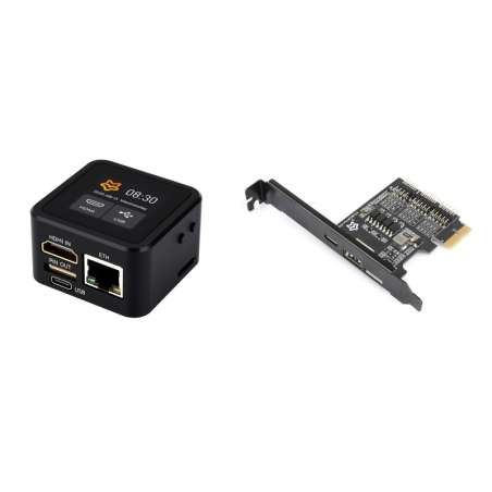 Luckfox PicoKVM Lightweight IP KVM 1920×1080@60fps HDMI Video Input And HID Signal Output For Device Control (WS-33910)