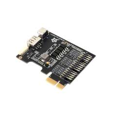 Luckfox PicoKVM Ext Expansion Board,  PCIe ×1 / ×4 / ×8 / ×16 Slots, USB Ports, Works With Luckfox PicoKVM (WS-33756)