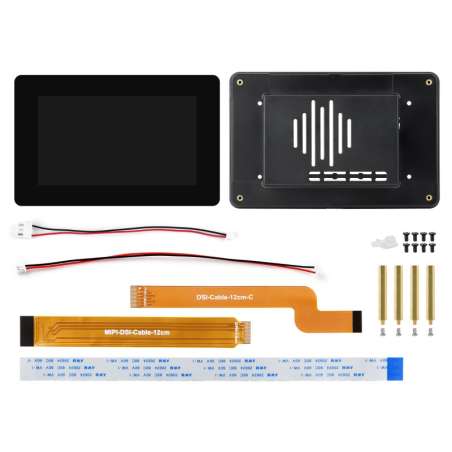 5inch DSI Capacitive Touch Display, 720×1280, IPS  5-Point Touch, Optical Bonding Toughened Glass, Protective Case (WS-33904)
