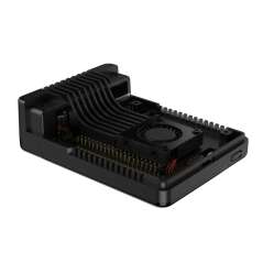 Argon NEO 5 Aluminum Alloy Case for Raspberry Pi 5, Built-in Cooling Fan, Black Color, Removable Cover (WS-26587-B)
