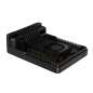 Argon NEO 5 Aluminum Alloy Case for Raspberry Pi 5, Built-in Cooling Fan, Black Color, Removable Cover (WS-26587-B)