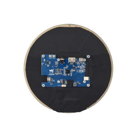 7inch HDMI Round Capacitive Touch Display, 1080×1080  IPS Display Panel, 10-Point Touch, Toughened Glass (WS-33686)