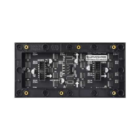 RGB Full-color LED Matrix Panel, 2.5mm Pitch, 64×32 Pixels, Adjustable Brightness,  GOB Version (WS-33839)