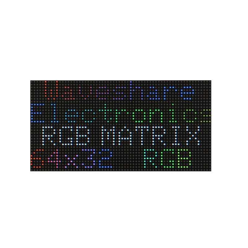 RGB Full-color LED Matrix Panel, 2.5mm Pitch, 64×32 Pixels, Adjustable Brightness,  GOB Version (WS-33839)