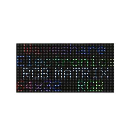 RGB Full-color LED Matrix Panel, 2.5mm Pitch, 64×32 Pixels, Adjustable Brightness,  GOB Version (WS-33839)