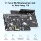 Pi Power M.2 NVMe & PoE+ Hat for Raspberry Pi 5, Support M.2 NVMe SSDs 2230/2242/2260/2280 (ER-MRA01305D) Pi Power M.2 NVMe & PoE+ Hat for Raspberry Pi 5, Support M.2 NVMe SSDs 2230/2242/2260/2280 (ER-MRA01305D)