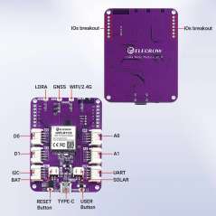LoRa Node Expansion Board-nRFLR1110 Integrates nRF52840 for Long Range Communication Support GNSS Position (LMM15010D)