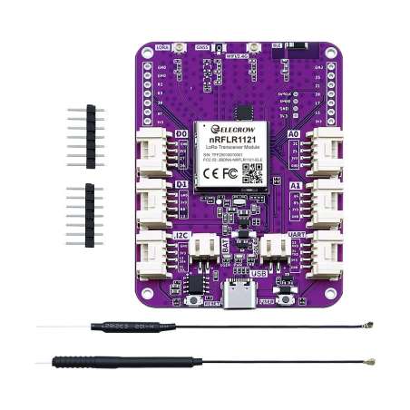 LoRa Node Expansion Board-nRFLR1121 Integrates nRF52840 for Long Range Communication Support 868/915Mhz  (LMM15121D)