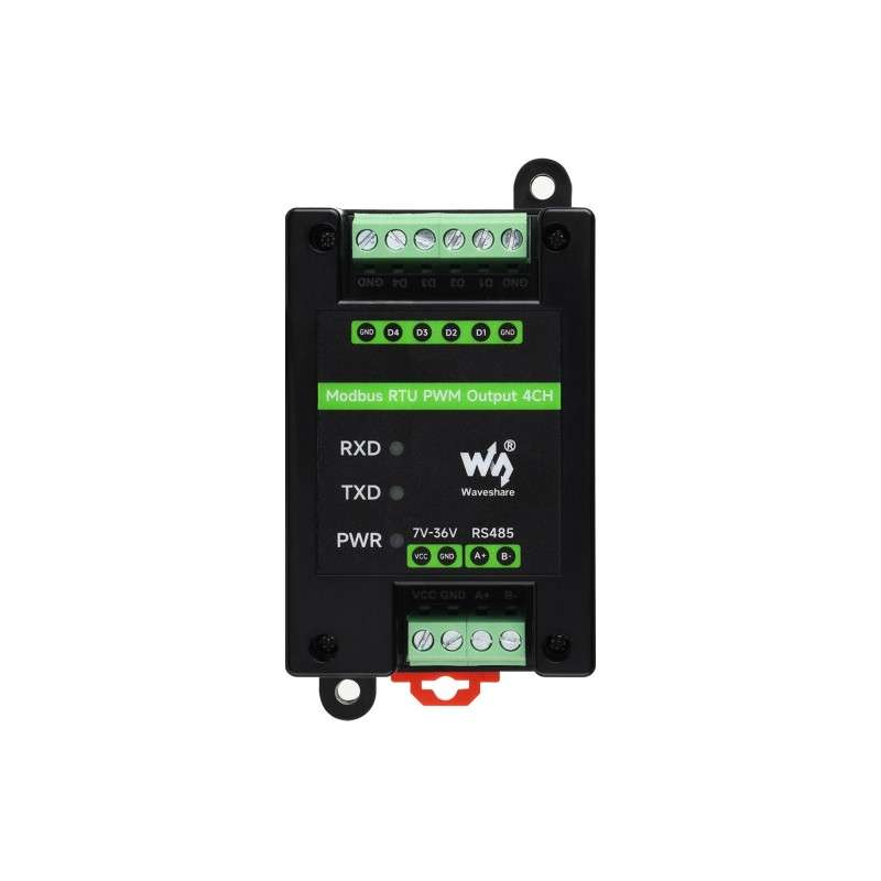 Industrial 4-Ch PWM Output Module, Modbus RTU Isolated RS485 ...