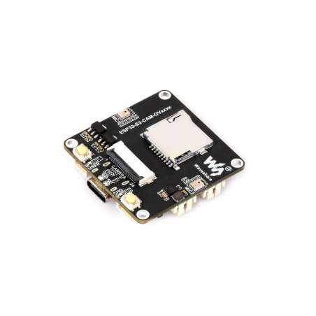 ESP32-S3 AIoT Camera Dev.Board, Audio, External Display, Image Capture & Recognition, AI Speech (WS-33702) GC2145