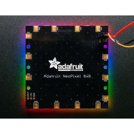 Adafruit NeoPixel NeoMatrix 8x8 - 64 RGB LED Pixel Matrix (Adafruit 1487)