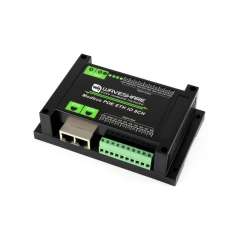 Industrial 8-Ch Ethernet Digital Input/Output Module, Modbus RTU / TCP, PoE Protection Circuits (WS-33917)
