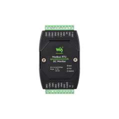 Industrial 4-Ch DC Monitoring Module, 16-bit High-Precision Acquisition, Voltage/Current, Modbus RTU (WS-33931)