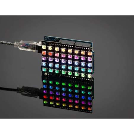 Adafruit NeoPixel Shield for Arduino - 40 RGB LED Pixel Matrix (Adafruit 1430)