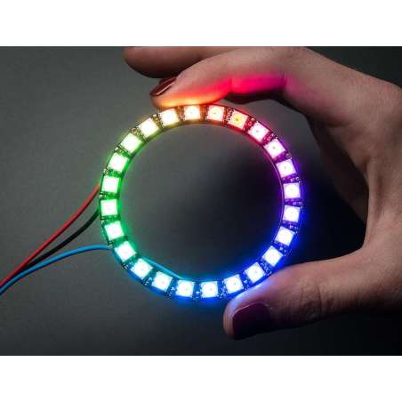 NeoPixel Ring - 24 x WS2812 5050 RGB LED with Integrated Drivers (Adafruit 1586)