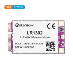 LR1302 LoRaWAN Gateway Module SPI EU868 SX1302 Long Range Gateway Module Support 8 Channels (CRT01266M001)