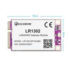 LR1302 LoRaWAN Gateway Module SPI EU868 SX1302 Long Range Gateway Module Support 8 Channels (CRT01266M001)
