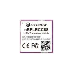 Elecrow nRFLRCC68 Wireless Transceiver Module-Integrates Nordic nRF52840 and Semtech LLCC68 (CIL13728X)