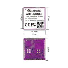 Elecrow nRFLRCC68 Wireless Transceiver Module-Integrates Nordic nRF52840 and Semtech LLCC68 (CIL13728X)