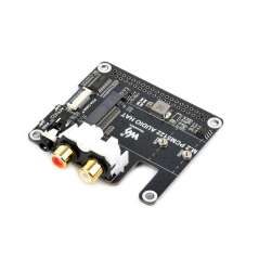 PCIe To M.2 HAT With I2S Audio Extension For Raspberry Pi,  NVMe, 3.5mm Headphone Jack And RCA Connector, Driver-free (WS-34170)