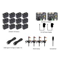 SO-ARM100 Open-Source 6-Axis Robotic Arm, No-3DP Parts Kit-EU (WS-33385)