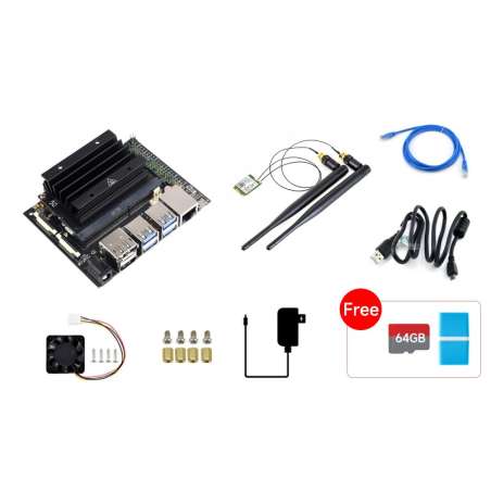 Jetson Nano Development / Expansion Kit, Alternative Solution Of B01 Kit, Optional Jetson Nano Core Module (WS-21813)