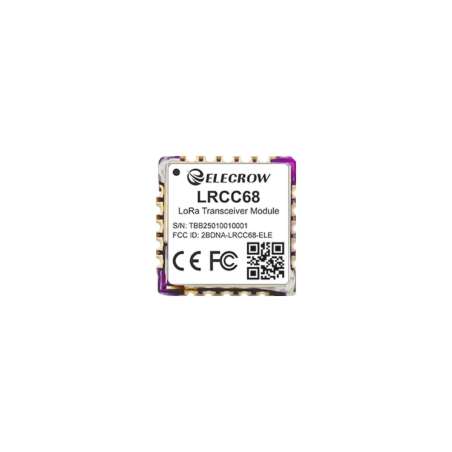 LRCC68 Long-Range LoRa Wireless Transceiver Module, Ultra-Low Power, IoT/Industrial (CIL13368L)