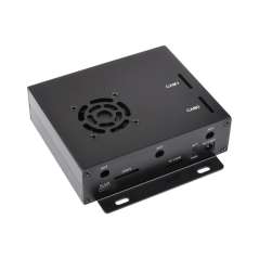 Dual Gigabit Ethernet Mini-Computer Based on Raspberry Pi Compute Module 4 (NOT Included) Case, Cooling Fan (WS-20225)
