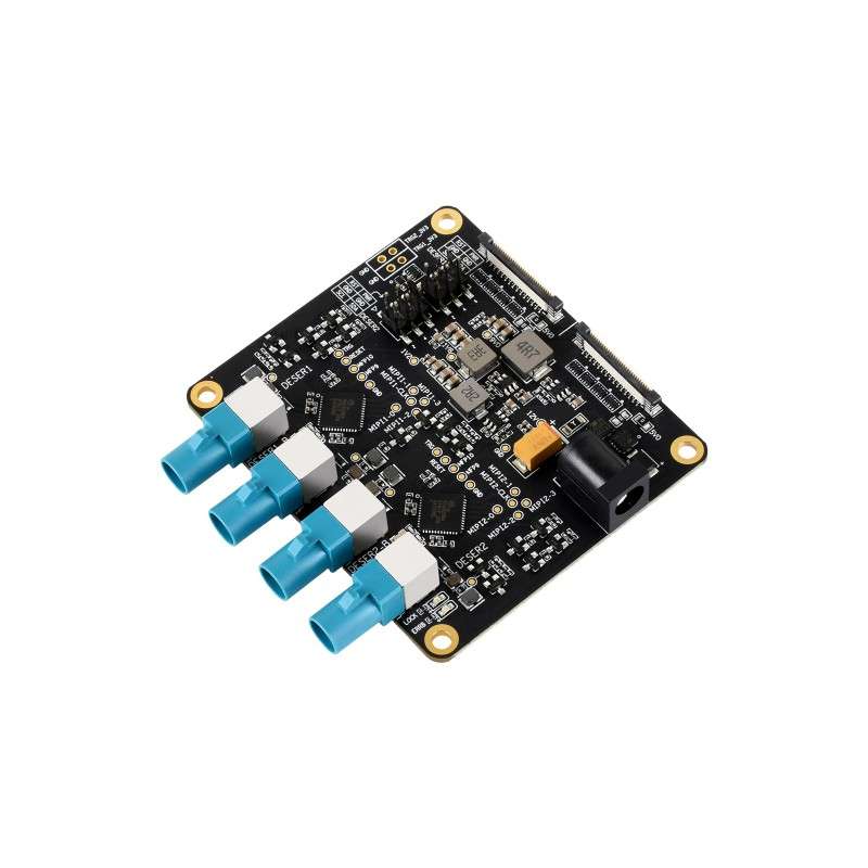 4-Ch GMSL Camera Adapter Board, MAX9296 Deserializer, High-Speed And Low-Latency Raspberry Pi 5 (WS-34371)